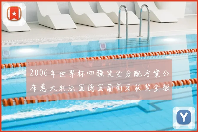 2006年世界杯四强奖金分配方案公布意大利法国德国葡萄牙获奖金额