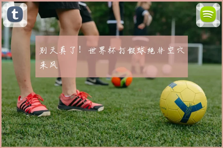 别天真了！世界杯打假球绝非空穴来风